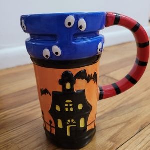 Hand Painted Collectible Ceramic Halloween Coffee